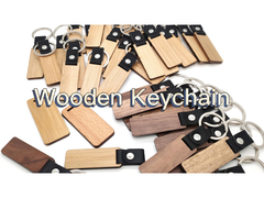 Klantgericht Leer Houten Keychains - OkkernootBeukehout