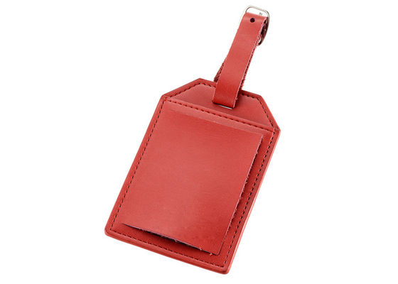 Rectangular PU leer reiskoffer tags
