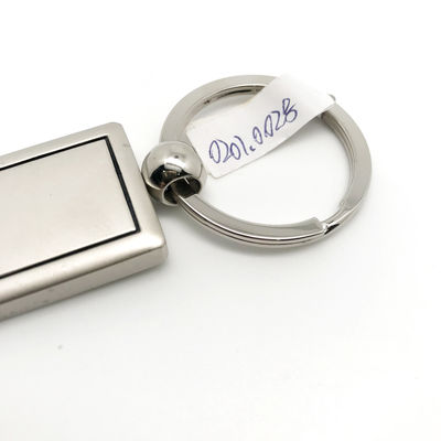 Zilver gepersonaliseerde sleutelkettingen met minimale bestelhoeveelheid van 500