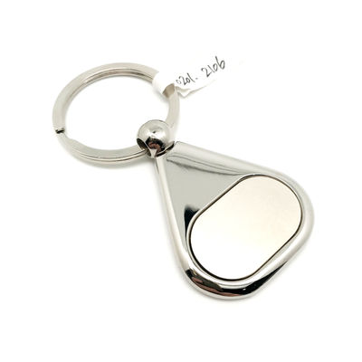 Metalen sleutelhanger verkrijgbaar met individuele polybagverpakking en OEM/ODM-opties