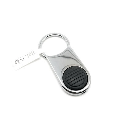 Praktische organisatie staal sleutelhanger organisator met aangepast logo