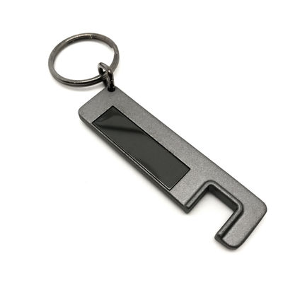 MOQ 500 Metalen sleutelhanger houder met aangepast logo voor