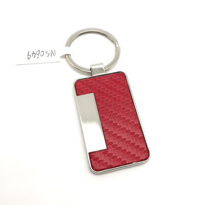 Gepersonaliseerde logo metalen sleutelhanger houder voor uw vereisten