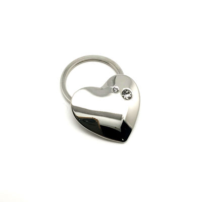 Zilver metaal sleutelhanger met aangepast logo in individuele polybag