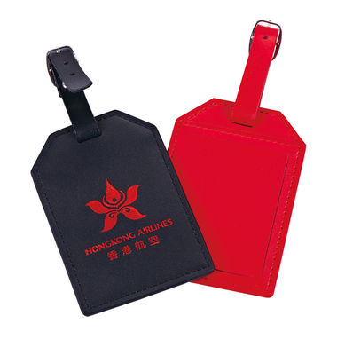 Custom logo PU bagage tag met veilige riem budget vriendelijk cadeau voor reizigers