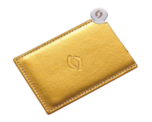 Custom Logo PU Pocket Mirror met opvouwbaar ontwerp en 1x vergroting