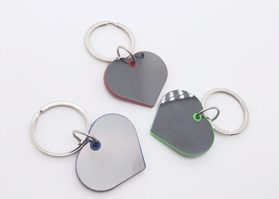 Ijzer Zeer belangrijk Ring Heart Shape 4.2mm het Metaal Plastic Zeer belangrijke Ketting van het Nikkelplateren