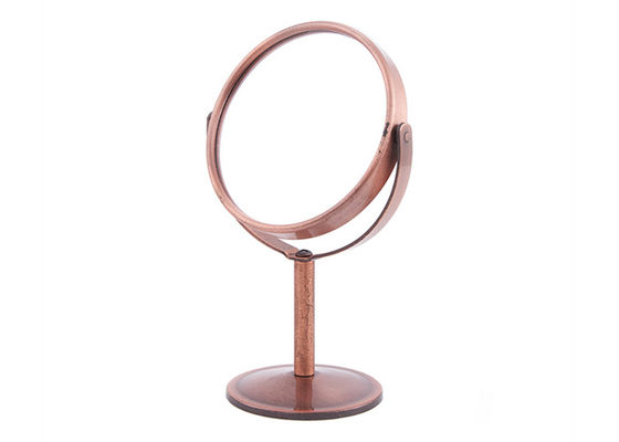 De ronde Draaibare Kosmetische Dubbele Kanten Mini Rose Desk Top Mirror van de Lijstspiegel