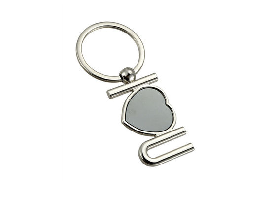 De leuke van de het Metaal Zeer belangrijke ketting van de Hartvorm Douane Logo Laser Engraving Key Holder