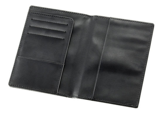 17g dwars van de het Paspoorthouder van de Patroonreis van de Douanelogo black Pu Leer 106mm