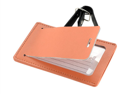 Pu-van de de Bagage de Markering Aangepaste Serigrafie van de Leerreis Druk Logo Baggage Tag