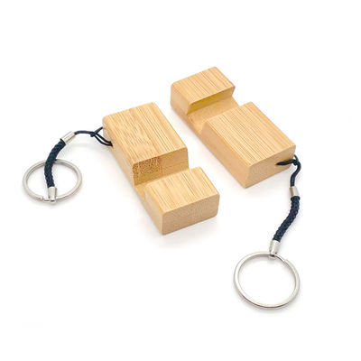 Met de hand gemaakte Houten Telefoontribune Zeer belangrijke ketting Multi Functionele UVdruk