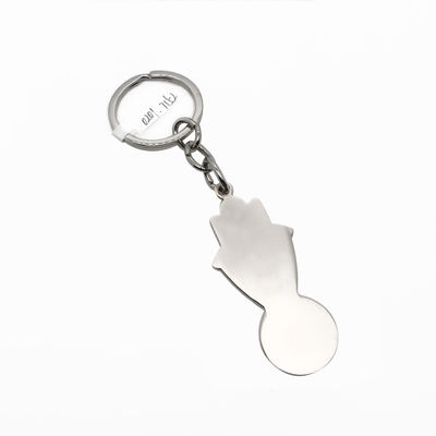 Duurzame kindermetalen sleutelhanger met aangepast logo - MOQ 500