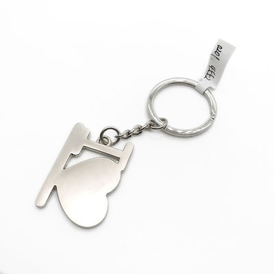 Verkrijgbaar OEM/ODM Hart metalen sleutelhanger met individueel pakket