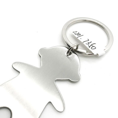 Als foto verkrijgbaar Boy Metal Keychain Holder met MOQ van 500