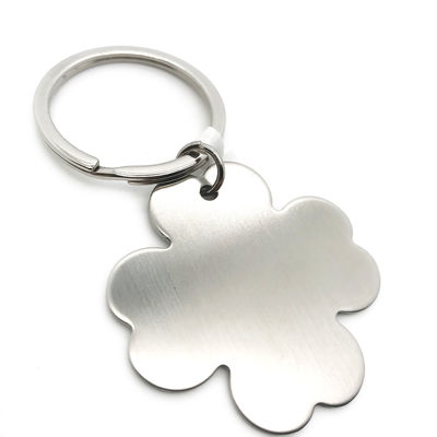 Silver Four Leaf Clover Metalen Sleutelhanger Binnen Jaren Betalingsduur TT OEM/ODM Beschikbaar