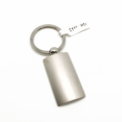 Silver gepersonaliseerde sleutelhanger met aangepaste logo ontwerp optie
