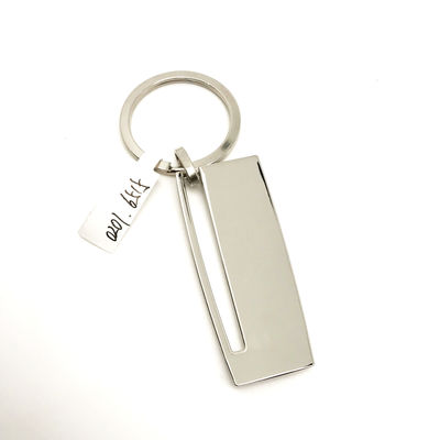 Metalen sleutelhanger met zinklegering beschikbaar voor personalisatie