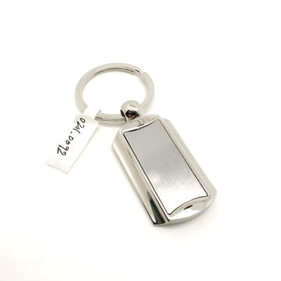 Beschikbaar metalen sleutelhanger als foto met individuele polybag