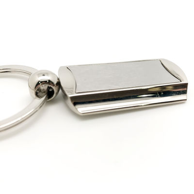 Beschikbaar metalen sleutelhanger als foto met individuele polybag