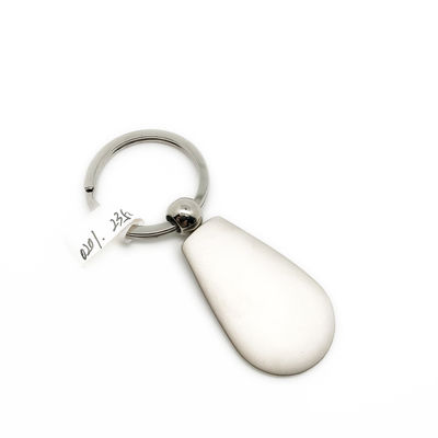 Silver Metal Sleutelhanger met aangepast logo en MOQ 500