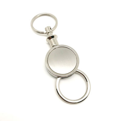 Zilver logo aangepast logo metalen sleutelhanger