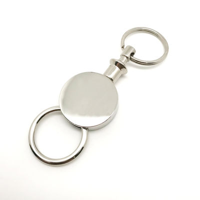 Zilver logo aangepast logo metalen sleutelhanger