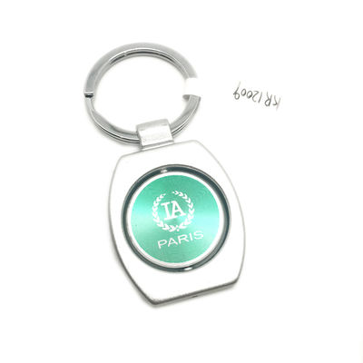 Gepersonaliseerde logo metalen sleutelhanger houder met MOQ van 500 stuks