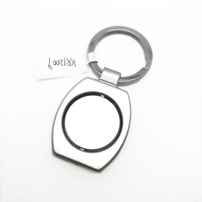 Gepersonaliseerde logo metalen sleutelhanger houder met MOQ van 500 stuks