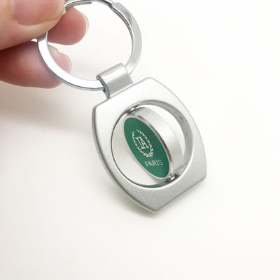 Gepersonaliseerde logo metalen sleutelhanger houder met MOQ van 500 stuks