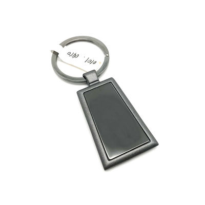 Individuele polybag pakket metalen sleutelhanger met aangepaste logo gravering