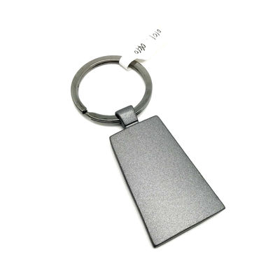 Individuele polybag pakket metalen sleutelhanger met aangepaste logo gravering