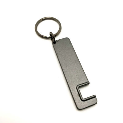 MOQ 500 Metalen sleutelhanger houder met aangepast logo voor