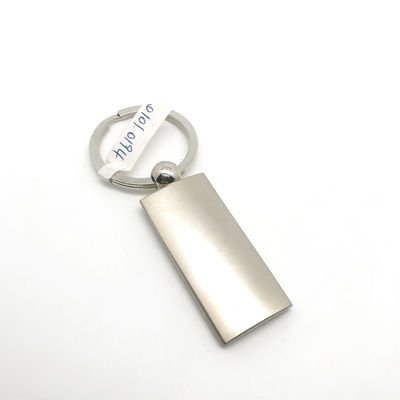 Gepersonaliseerde metalen sleutelhanger met individuele polybagverpakking voor reclame