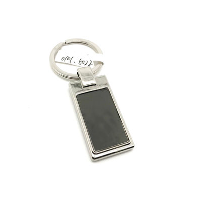Silver Metal Sleutelhanger met OEM / ODM beschikbaar voor naam