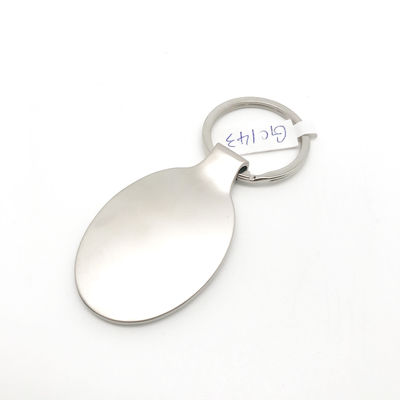 Gepersonaliseerd logo Zilver staal sleutelhanger organisator logo Gepersonaliseerd logo