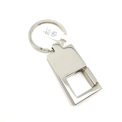 Als foto aangepast logo metalen sleutelhanger houder voor uw zakelijke behoeften