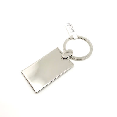 Metalen sleutelhanger van zinklegering verkrijgbaar in individuele polybagverpakking