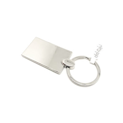 Metalen sleutelhanger van zinklegering verkrijgbaar in individuele polybagverpakking