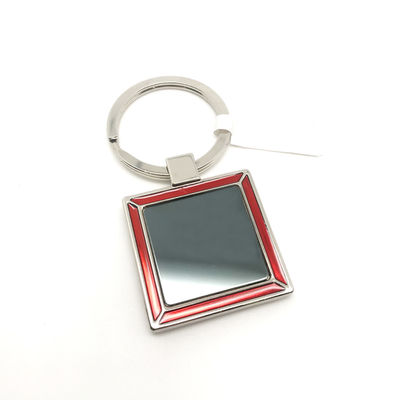 Rood zink metaal sleutelhouder met aangepast logo 34x72x5mm