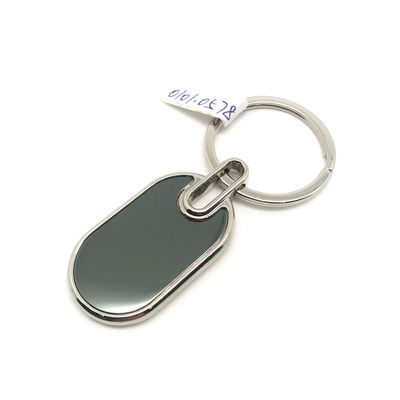 Elegance metalen sleutelhanger met aangepast logo
