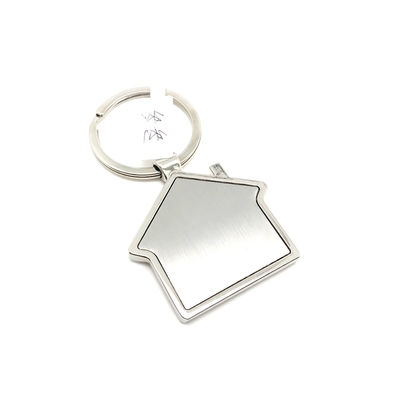 OEM Zink Alloy Sleutelhangers 44x75x6mm Zilver Kleur