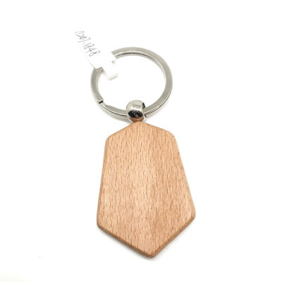 Aanpasbare persoonlijke houten sleutelhanger voor gepersonaliseerde geschenken