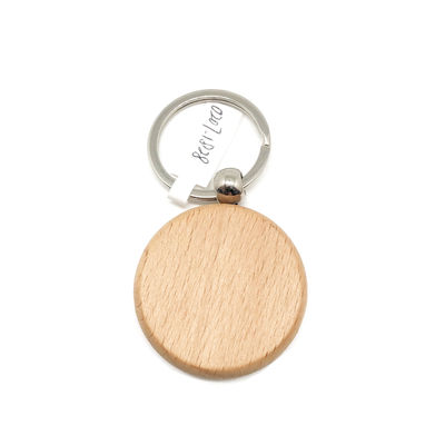 Op maat gegraveerde houten sleutelhanger Duurzaamheid Decoratieve sleutelhanger met gepersonaliseerd ontwerp