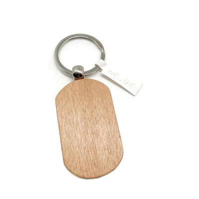 Duurzaamheid Eco-vriendelijk Aanpasbare Houten Sleutelhanger Gravure voor gepersonaliseerde decoratie