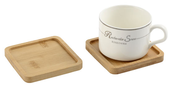 6- Cork/PU-coasterbekers met een speciale basis voor absorberend materiaal