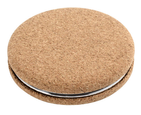 Custom PU Double-sided Logo Pocket Mirror Compact Opvouwbaar voor On the Go Beauty