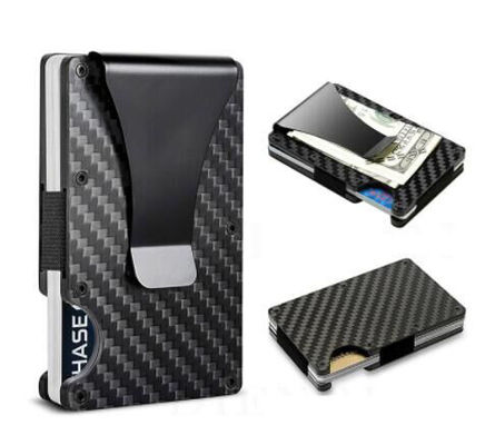 Aluminium PU creditcardhouder wallet RFID blokkerende organisator voor 8-10 kaarten