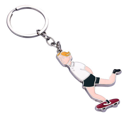 Gepersonaliseerde charmante metalen sleutelhanger met een aangepaste vorm voor het vasthouden van sleutels