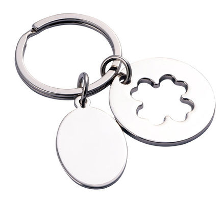 Zinkleger sleutelhanger met stijlvol logo